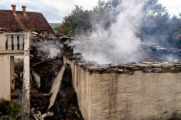 Professional Fire Damage Removal technician working in Hampton, VA